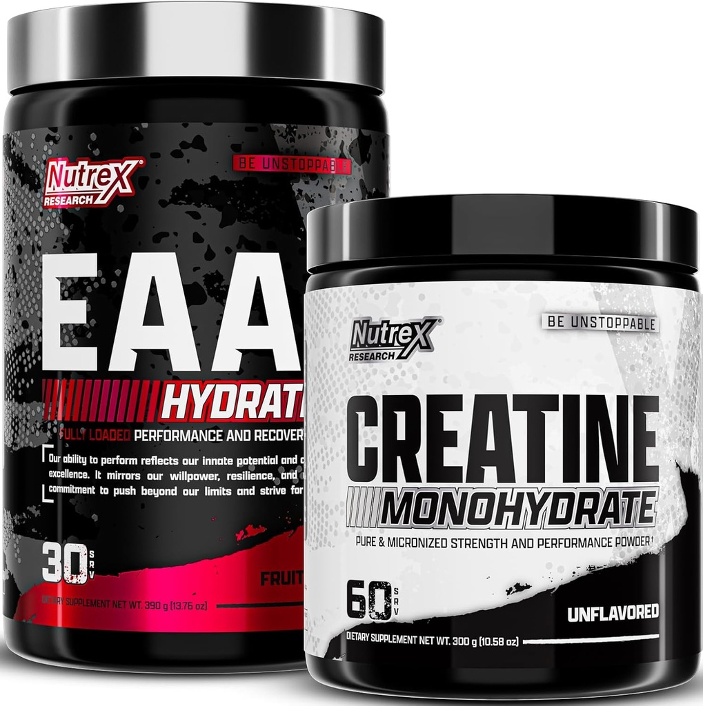 Nutrex Research EAA Hydratace Ovoce Punch & Creatin Monohydrát Prášek
