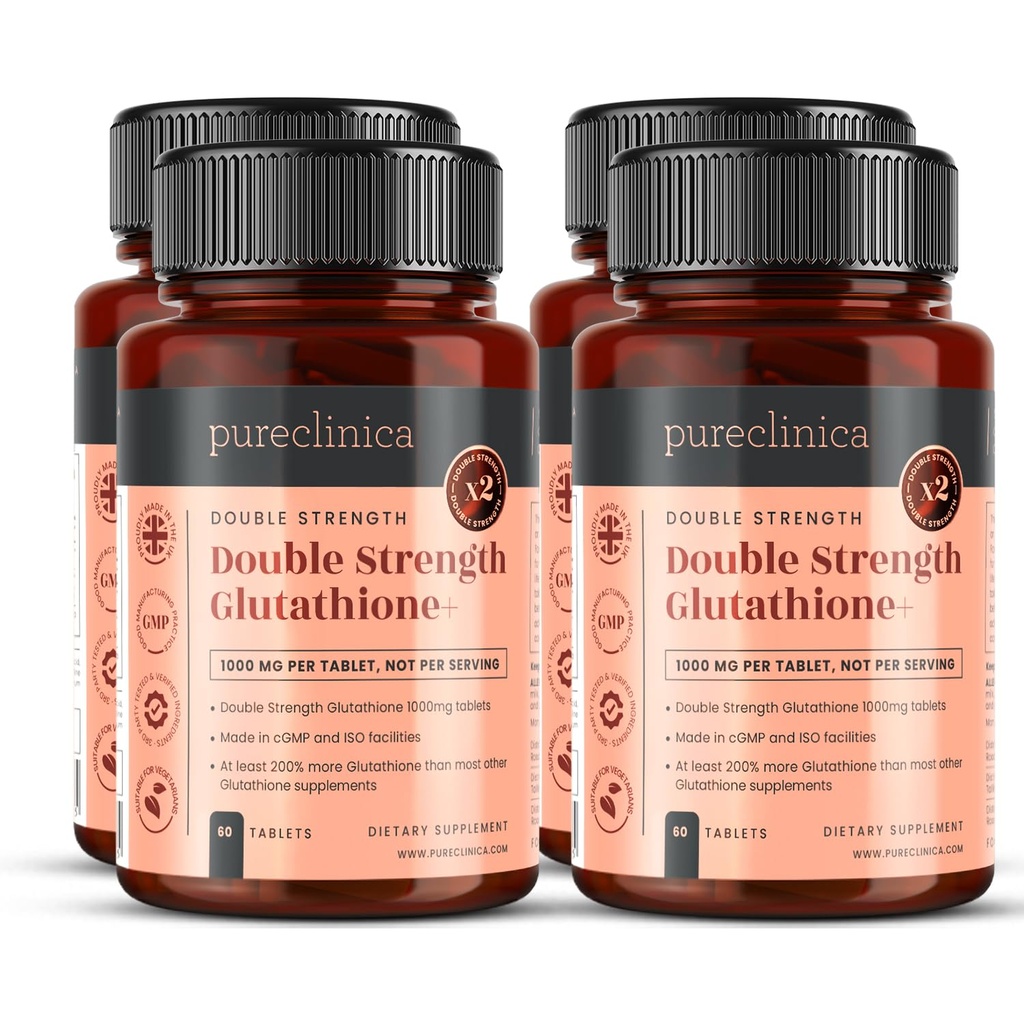 Glutathione 1000mg x 240 tablet (4 láhve 60) - w / 500mg Glutathione, 300mg ALA a 200mg VIT C na tabletu