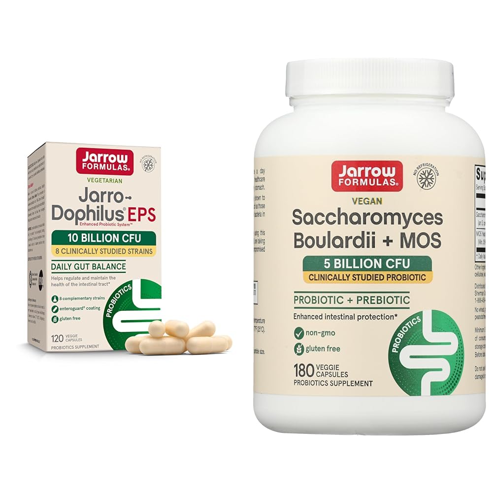 Jarro- Dophilus EPS Probiotika 10 miliard CFU Saccharomyces Boulardii Probiotika + MOS 5 miliard CFU Probiotic Yeast