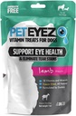 Peteyez Tear Sail Odstranění vitaminové léčby pro psy - Podpora oční zdraví a snížení svědění a slz Sail Buildup - 100% přírodní pes Zachází se Superfoods, Antioxidanty a výživné - Lamb Flavor - 1oz