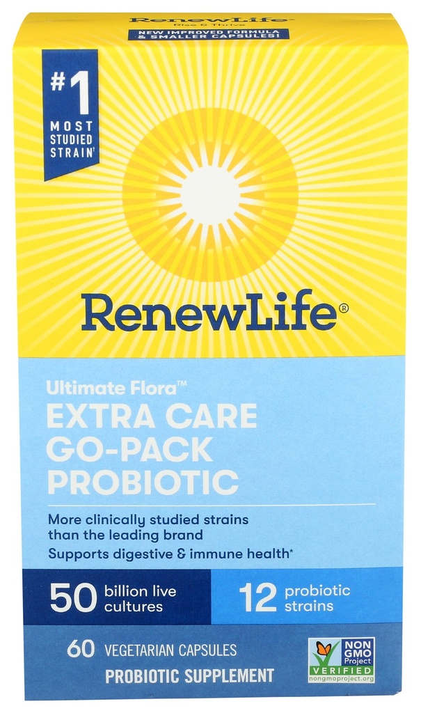 Reew Life Extra Care Ultimate Flora Probiotic 50 miliard Go Pack, 60 Kč