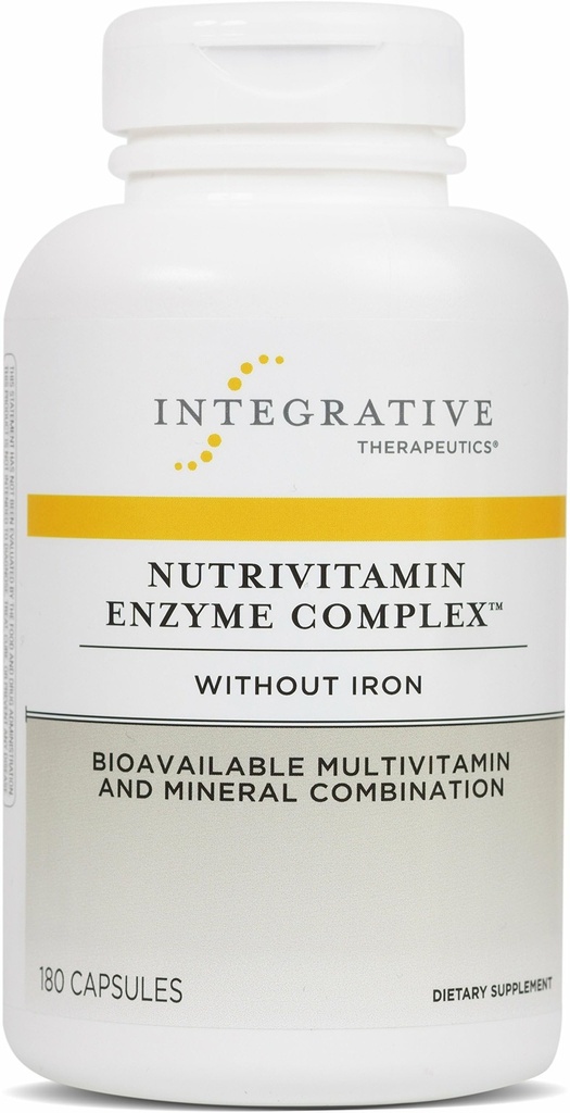 Integrační terapeutika Nutritional Vitamin enzyme Complex - Multivitamin dodatek pro antioxidační podporu * - Digestivní enzymy s esenciální výživou - Dairy- zdarma - 180 Kapsle (60 Služeb)