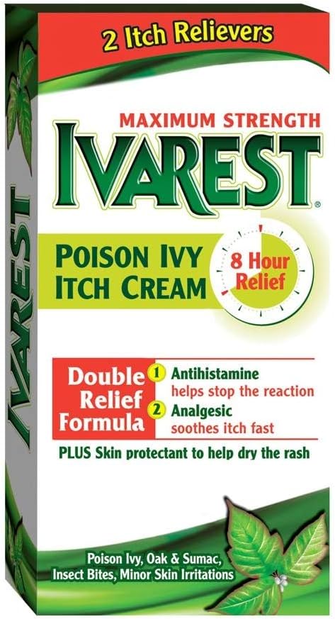 Ivarest Anti- Itch Cream, Maximální síla, Medikované, 2 Ounce - Koupit balení a SAVE (Balení po 2)