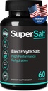 Keto Electrolyte dodatek, Slané náhradní tablety pro rychlou orální rehydrataci a po cvičení zotavení, hořčík, zinek, sodík, měď 124; 60 Kapsle 124; Stop noha křeče a obnovovací energie