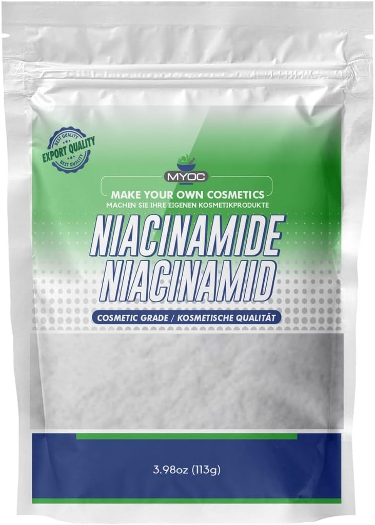 Niacinamid Prášek 124; Kosmetický stupeň 124; DIY péče o pleť a kosmetické doplňky - 113 g / 3.9 Oz