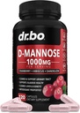 D Mannose doplňky pro ženy pilulky - Přírodní D- Mannose 500mg Kapsle, Cranberry DMannose pilulky 1000mg per Serving - Flush moč & Močový Trakt Čistící doplněk zdraví - 120 Veg Kapsle