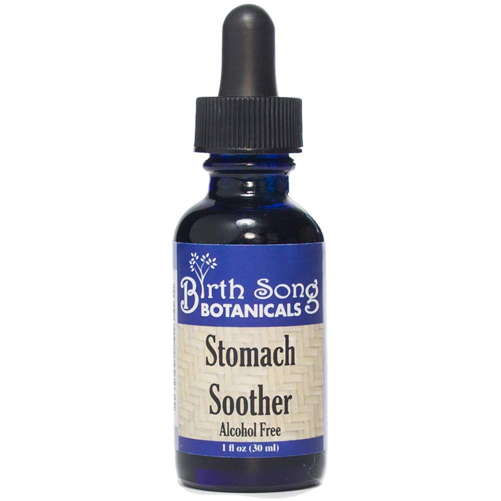 Narození Song Botanikálie Žaludek Soother Tinktura - Bylinné Digestion Supplement for Upset Stomach & Motion Nemoci - Bylinné Digestive Aid Dodatek, Alkohol zdarma, 1 oz