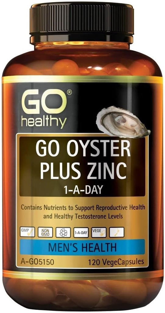 GO Zdravé Oyster Plus Zinek 1- A- Day 120 Vegé Kapsle