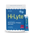 Hi- Lyte Electrolytes + Protein Quick Sticks Crisp Apple, 16 Servings - Sodík, draslík, syrovátkový protein - Keto Friendly - 5g protein, bez cukru