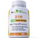 DIM dodatek 125mg - DIM Diindolylmethan Plus BioPerine 90- Day Dodávka DIM pro Estrogen Balance, Hormon Menopauza Balance, Podpora akné, Vlasová kůže a nehty