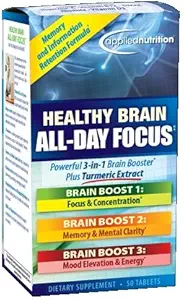 Aplikovaná výživa Zdravý mozek All Day Focus, 50 tablet na láhev (3 balení)
