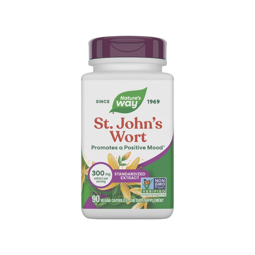 Příroda je cesta St John Wort Premium Extract podporuje pozitivní Outlook * Non- GMO 90 Kapsle
