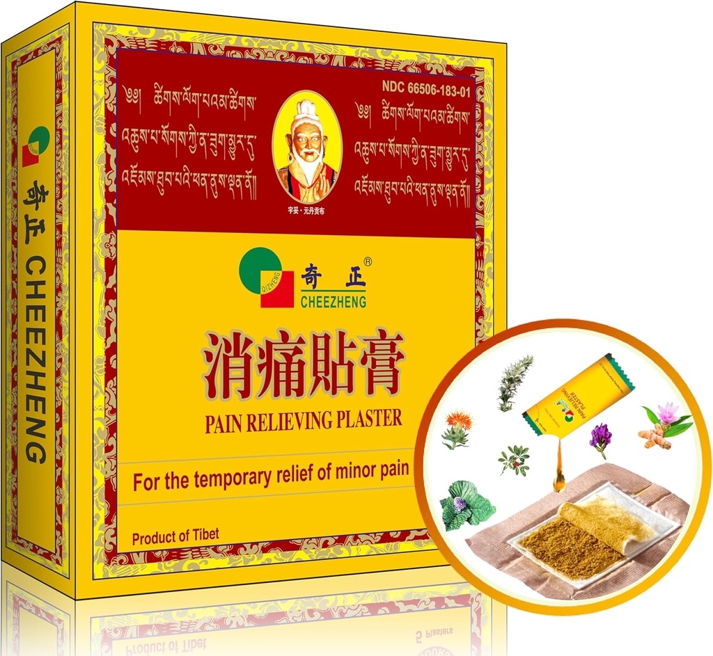 QIZHENG HIMALAYA Pain Relieving Patch (5 Patch), Warming Herbal Patch. Vhodné pro záda, krk, rameno, bolest kolen, svalová bolestivost, okamžitá péče o stříknutí. Tibetská medicína Přírodní byliny