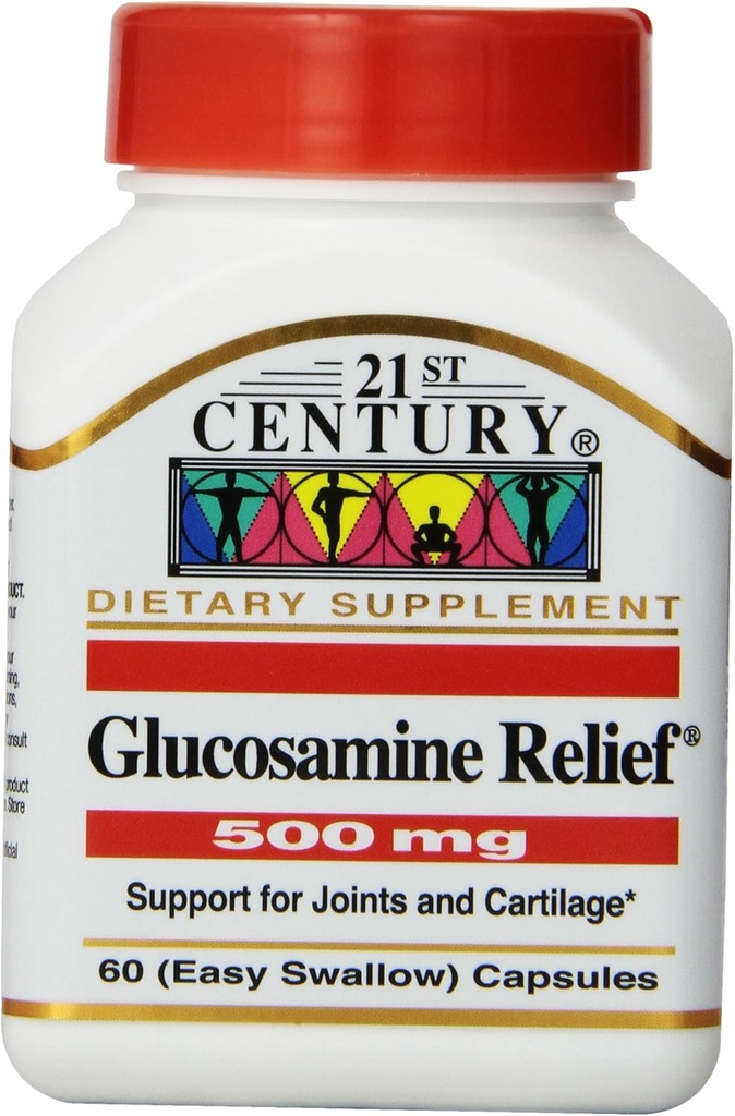 21. Století Glucosamine Relief 500 Mg, 60 Snadno spolknout tobolky, (Balení po 3)