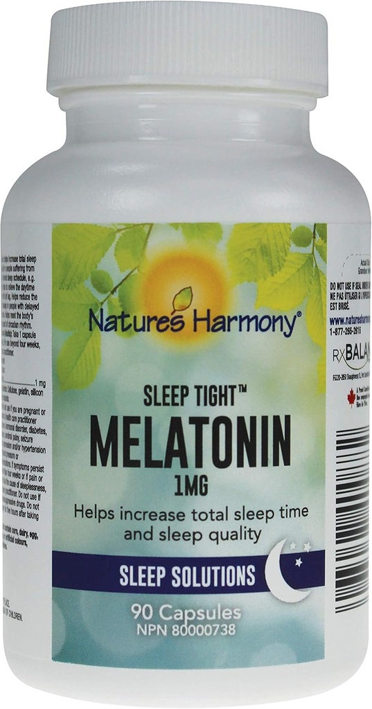 Přírodní Harmony ® Melatonin 1mg coli 90 Kapsle