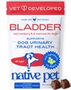 Individuální Pet Dog UTI Léčba - Cranberry dodatek pro psy Kontrola močových měchýřů a Podpora ledvin - Zabraňte infekci močových cest a inkontinence moči - Made with Real Cranberry Extract - 30 Chews