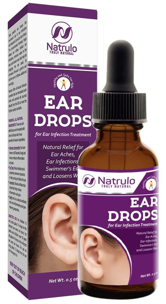 Přírodní ušní kapky pro ušní infekci - Homeopatické Earddrops pro dospělé, děti, dítě, & Domácí mazlíčci - Relieves Ucho Aches, Plavec je ucho, & Loosens Wax - Děti bezpečné ušní zdraví Vyrobeno v USA