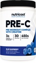 Nutricost Pre- C Pre- Workout Komplex s Creatine (Blue Rasberry 124; 30 Servings) Powder - Boost Fintess Rutines, 450g