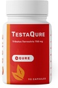 TestaQure Testosteron Dodatek pro muže - Testosteron Booster zvyšuje mužskou potenci a svalové hmoty - Stamina, Vytrvalost, Energy & Mood Enhancer - 90 Kapsle Vegan & Soy- zdarma
