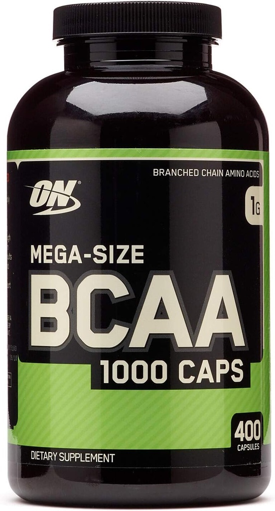 Optimum Nutrition Mega- Velikost BCAA 1000 kapslí - 400 Kapsle (200 Služeb)