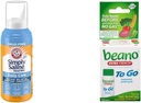 Arm & Hammer Simply Saline Nasal Spray 4.5oz & Beano to Go Gas Relief Tablety 12 Počet