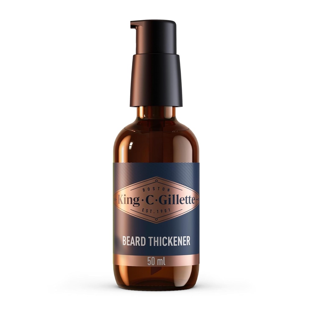 King C. Gillette Beard Thickener formulovaný s vitaminem B komplex a kofein, 1.7oz