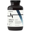 Triple Strength Omega 3 Fish Oil 4200mg - Burless Oil 124; Over 2200mg of Omega 3 Fatty Acids Omega 124; 1200mg EPA + 900mg DHA Oil 124; Best Essential Fatty Acids Omega 124; Wild Catched / Deep Sea Fish, Lemon Flaured - 240 Softgels