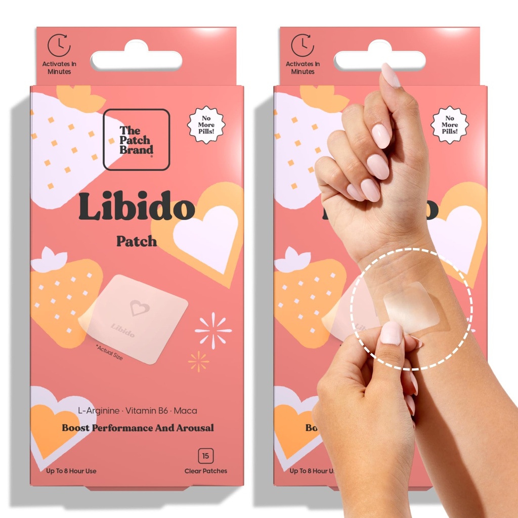 Patch Brand Libido Patch 124; Přírodní Wellness s L- Arginin, Vitamn B6, a Maca