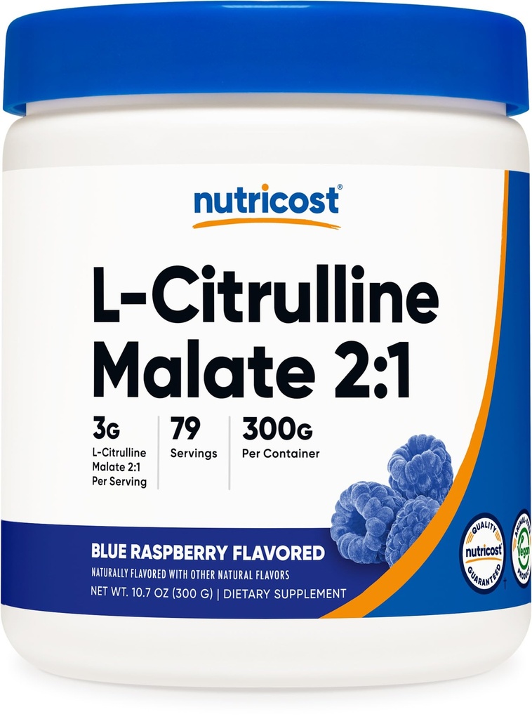 Nutricost L- Citrulline Malate 2: 1 (300 gramů) (modrá Malina)