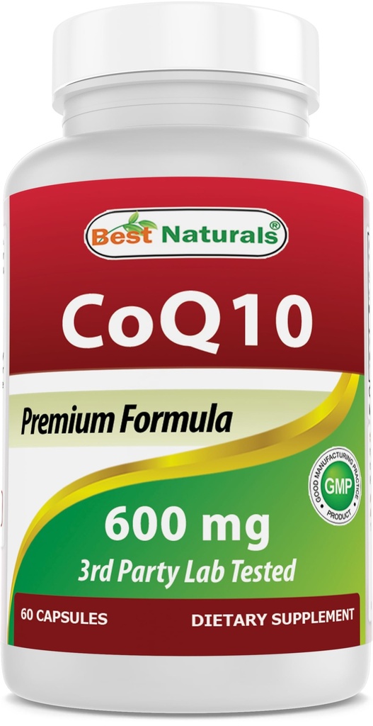 Nejlepší Naturals CoQ10 600 mg 60 Kapsle (817716013725)