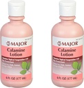 MAJOR Calamine Lotion - Calamine Topical Suspension USP Skin Protectant - 6 Fl Oz (177 ml) (2 balení)