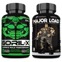 ONL Ultimate Men 's Testosteron Booster Bundle - GORIL-X & hlavní zatížení doplňky 124; Vylepšit sílu, Stamina, a energie 124; s Nadržený kozí trávník, Maca, Tongkat Ali, Tribulus 124; 120 Kapsle