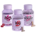 Lemme Burn, Debloat & Focus Bundle CLAND124; Metabolismus & Fat Burning + Bloating & Gas Relief Capsules + Focus & Brain Health Gummies CLAND124; Gluten- Free, Non- GMO CLAND124; 60 Count Capsules & 50 Count Gummies