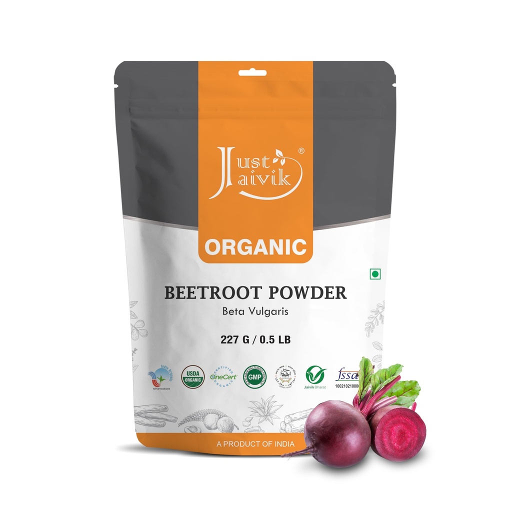 Jen Jaivik Beetroot Powder Organic 227 gm / 0.5 lb curren124; Natural Nitric Oxide Booster curren124; Superfood for Health Heart curren124; Podporuje krevní oběh & Stamina curren124; Gluten Free & Vegan
