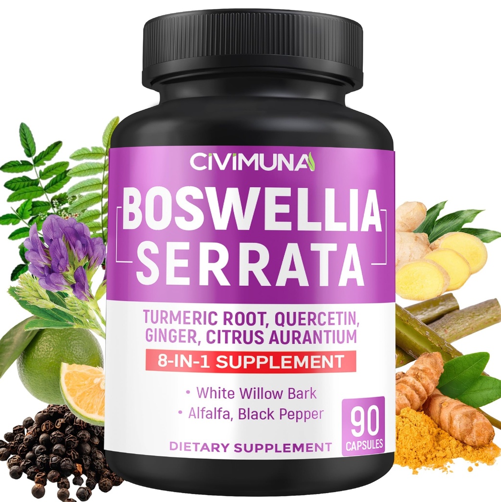 Boswellia Kapsle s Boswellia, Turmeric, Quercetin a další - 90 Kapsle pro 3 měsíce Dodávka