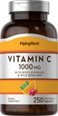 Piping Rock Vitamin C 1000mg PHARMAN 124; 250 kapsle PHARMAN 124; s bioflavonoidy a Rose HIPS PHARMAN 124; dodatek pro ženy a muže PHARMAN 124; Non- GMO, gluten zdarma