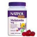 Natrol Kids Melatonin Gummies 1mg, Dětský melatonin pro klidný spánek, 140 Raspberry- ochucené spánkové gumy, 140 denní zásobování