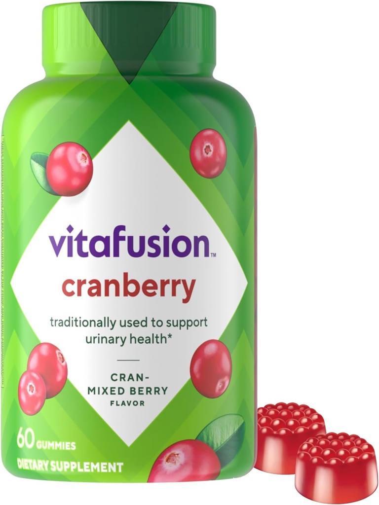 Vitafuze Cranberry Gummies pro ženy, 500 mg Cranberry Juice Concentrate per Serving, 60ct