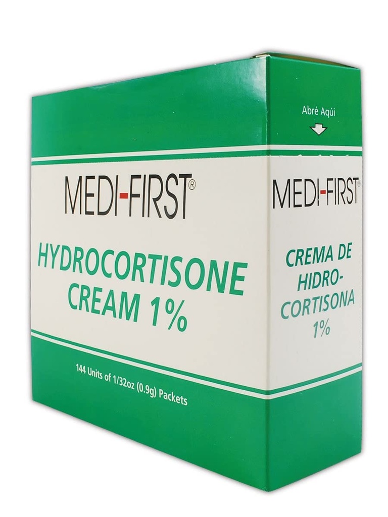 Medique MP211- 35 Medi- First 1% Hydrokortison Cream, 0, 9 g, Standard, Green / White (balení 144)