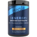 Zeal Naturals Pre- Workout Electrolyte + Energy Powder Drink Mix (90 Služeb 124; Peach Mango)