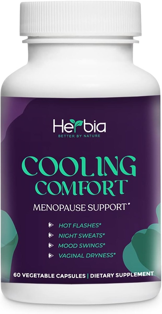 Přírodní menopauza a PMS dodatek - Hormonální bilance, Estrogen- Free Bylinné Formule Přírodní úleva pro noční poty, Mood Swings & Vaginální Drynes- Vyrobeno v USA 60 Kapsle