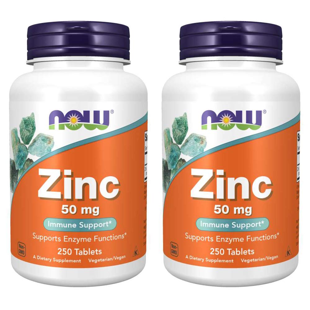 Nyní potraviny, (2 balení) Zinek, 50 mg, 250 Počet (balení po 2)