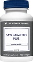 Vitamin Shoppe Saw Palmetto Plus - doplněk pro zdraví prostaty - 160mg Saw Palmetto Extract s vynikajícím zdrojem zinku, vitaminu E a B6 (100 Softgels)