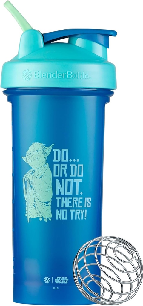 BlenderBottle Star Wars Classic V2 Shaker Bottle Perfect for Protein Shakes and Pre Workout, 28- Ounce, Do... or Do Not. Není žádný pokus.