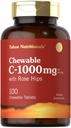 Carlyle Vitamin C Žvýkačky 124; 1000mg Yellow 124; 100 Tablets Natural Orange Flavor Yellow 124; Vegetarian, Non- GMO & Gluten Free Supplement Yellow 124; Tahoe Nutritionals