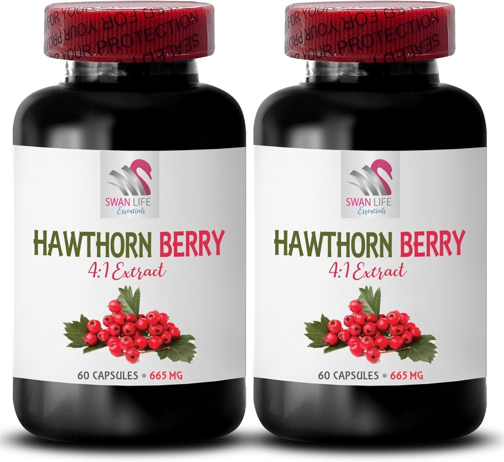 Hawthorn extrakt doplněk - HAWTHORN BERRIES EXTRACT - bobule doplněk, antioxidant doplněk pro ženy, antioxidant bobule, organické hloh bobule extrakt, antioxidanty pro ženy 2 Bot 120 Caps