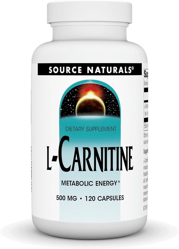 Zdroj Naturals L- Carnitin 500 mg pro Metabolickou energii - 120 tobolek