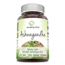 Amazing India Natural Ashwagandha IR 124; 500 Mg Per Serving IR 124; Veggie Kapsle IR 124; Non- GMO IR 124; Gluten Free IR 124; Made in USA (250)