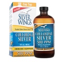 Natural Path Silver Wings Koloidní Silver 500ppm (2,500mcg) Imunitní Supplement 16 fl. oz.