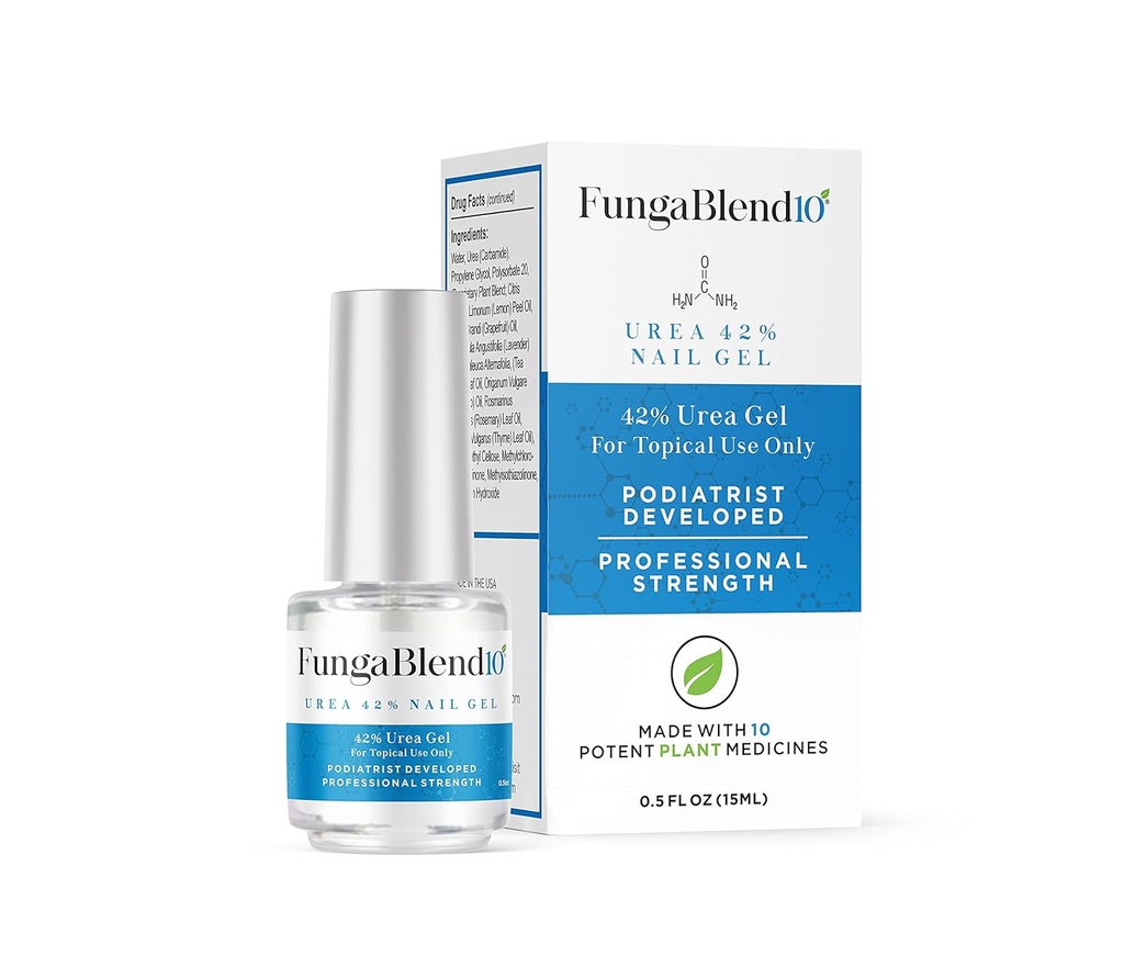 FungaBlend 10 - Močovina 42% Nail gel k vyléčení houbový rychleji - Dodává antimykotické léky přímo Fungus - Rychlé výsledky Toe a Finger Nail Opravy léčby